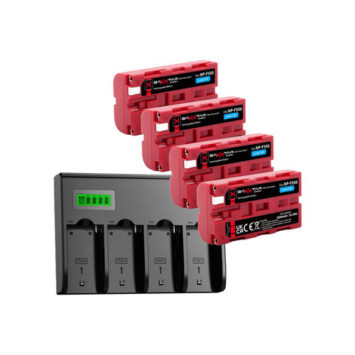 Sony NP-F550 4x Battery Kit