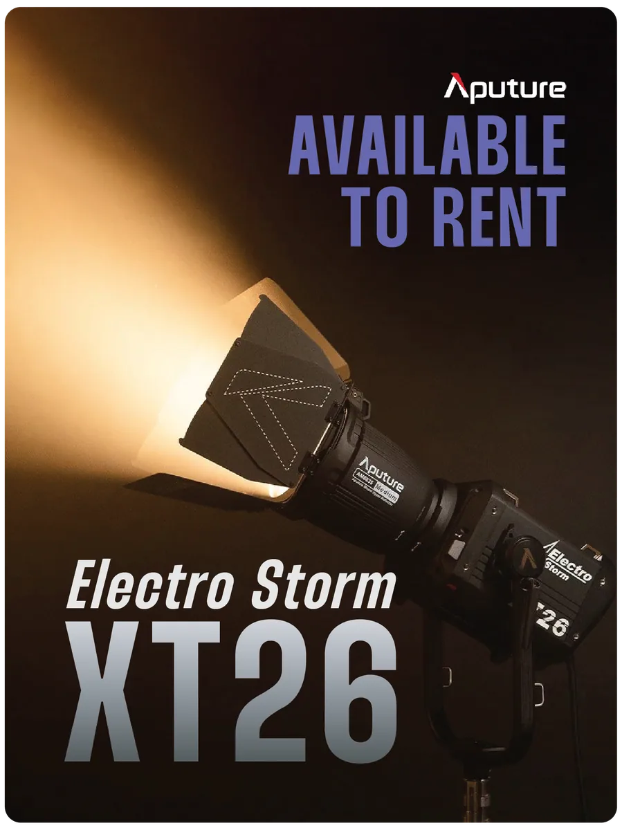 Aputure Electro Storm XT26 available to rent.